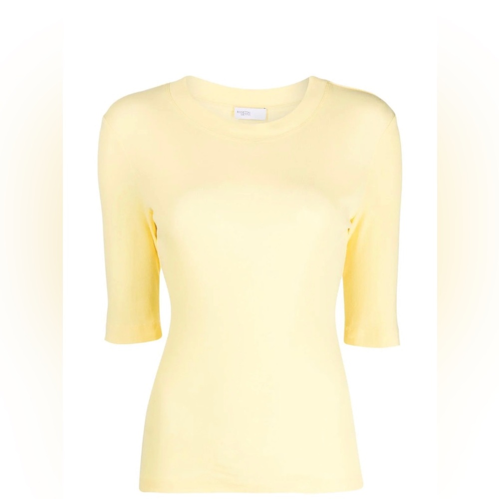 Rosetta Getty cropped sleeve T-shirt